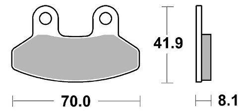 SBS Bremsbelag Street Ceramic