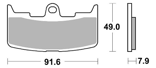 SBS Bremsbelag Street Ceramic