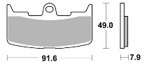 SBS Bremsbelag Street Ceramic