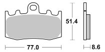 SBS Bremsbelag Street Ceramic