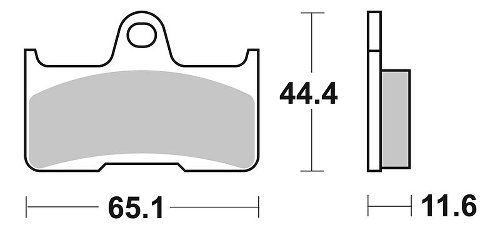 SBS Bremsbelag Offroad Racing Sinter