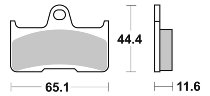 SBS Bremsbelag Offroad Sinter