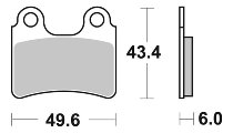 SBS Bremsbelag Street Ceramic