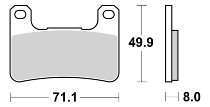 SBS Brake pad kit road racing dual carbon