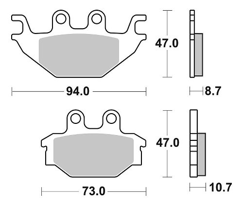 SBS Bremsbelag Offroad Sinter