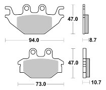 SBS Bremsbelag Offroad Sinter