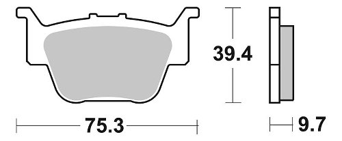 SBS Bremsbelag Offroad Sinter