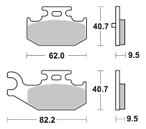 SBS Bremsbelag Offroad Sinter