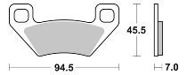 SBS Bremsbelag Offroad Sinter