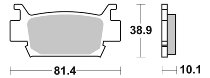 SBS Bremsbelag Offroad Sinter