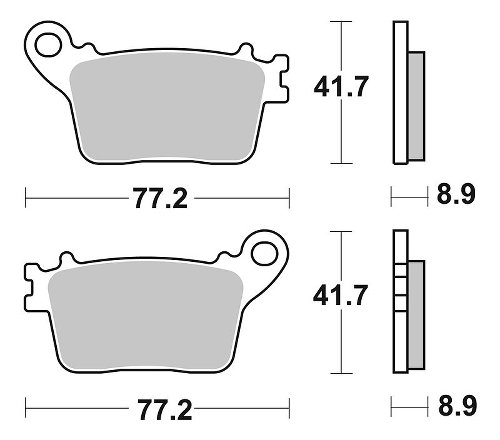 SBS Bremsbelag Street Ceramic