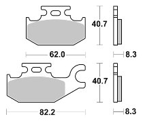 SBS Bremsbelag Offroad Sinter