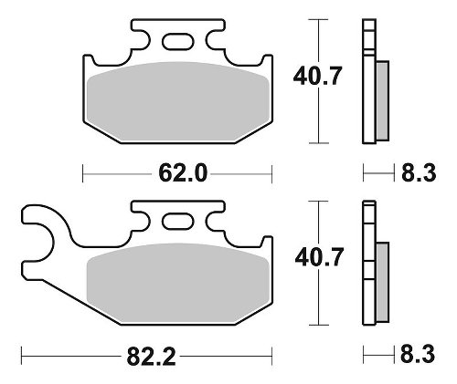 SBS Bremsbelag Offroad Sinter