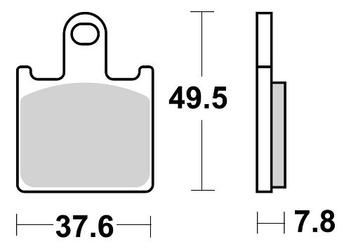 SBS Brake pad kit road racing dual carbon