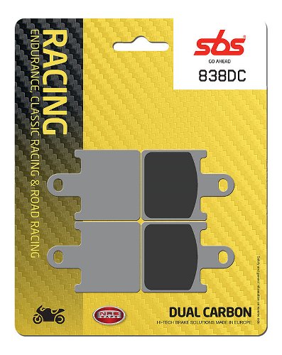 SBS Brake pad kit road racing dual carbon