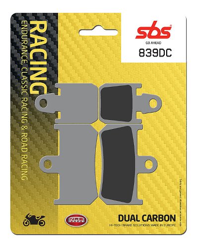 SBS Brake pad kit road racing dual carbon