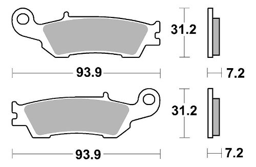 SBS Bremsbelag Offroad Sinter