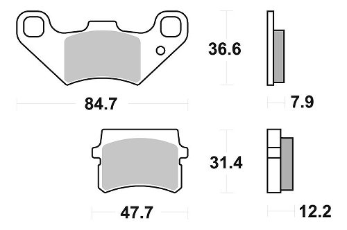 SBS Bremsbelag Street Ceramic