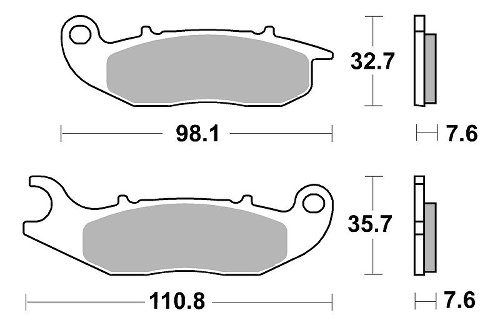 SBS Bremsbelag Street Ceramic