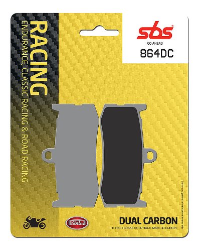 SBS Brake pad kit road racing dual carbon