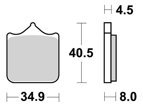 SBS Brake pad kit road racing dual carbon