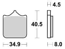 SBS Brake pad kit road racing dual carbon