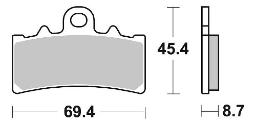 SBS Bremsbelag Street Ceramic