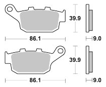 SBS Bremsbelag Street Ceramic