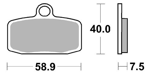 SBS Brake pad kit offroad racing sinter