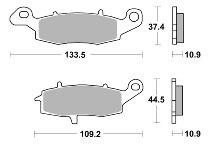 SBS Bremsbelag Street Ceramic