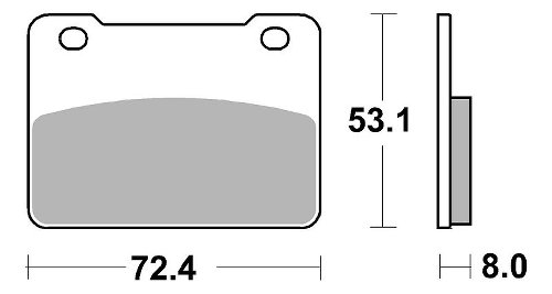 SBS Bremsbelag Street Ceramic