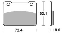 SBS Bremsbelag Street Ceramic