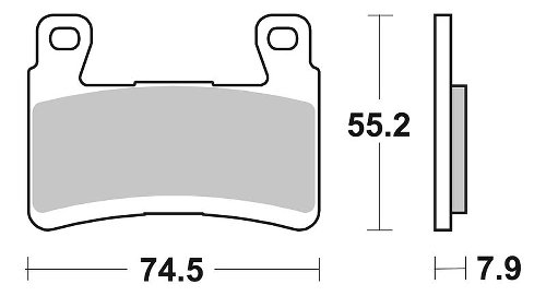 SBS Bremsbelag Street Sinter