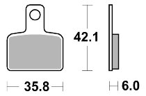 SBS Bremsbelag Street Ceramic