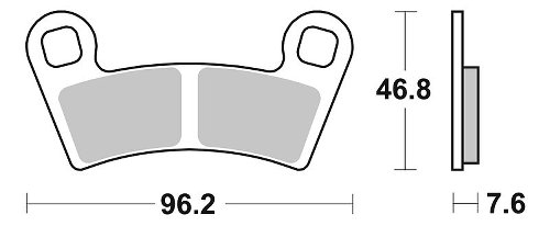 SBS Bremsbelag Quad Sinter