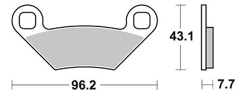 SBS Bremsbelag Offroad Sinter