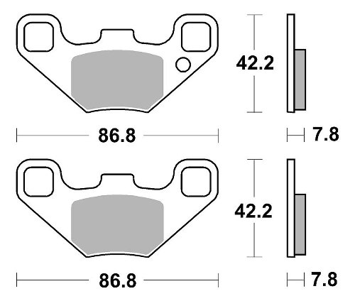 SBS Bremsbelag Offroad Racing Sinter