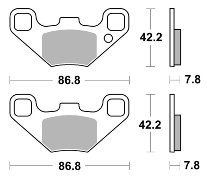 SBS Bremsbelag Offroad Racing Sinter