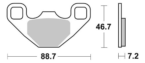 SBS Bremsbelag Offroad Racing Sinter