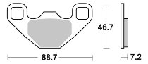 SBS Bremsbelag Offroad Racing Sinter