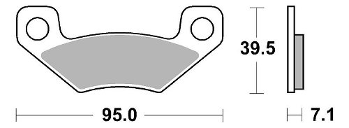 SBS Bremsbelag Offroad Racing Sinter