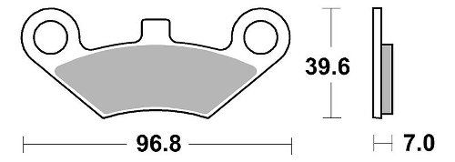 SBS Bremsbelag Offroad Racing Sinter