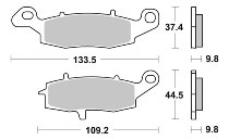 SBS Bremsbelag Street Ceramic