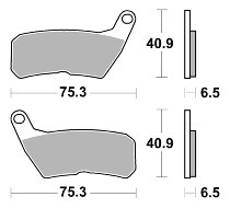 SBS Bremsbelag Street Ceramic