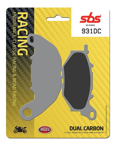 SBS Brake pad kit road racing dual carbon