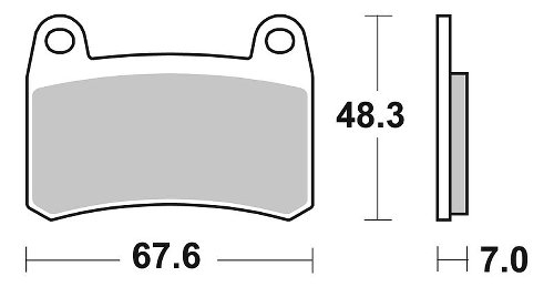 SBS Bremsbelag Street Sinter