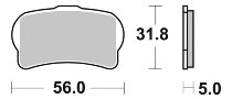 SBS Bremsbelag Street Ceramic