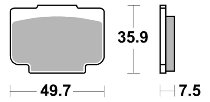 SBS Bremsbelag Street Sinter