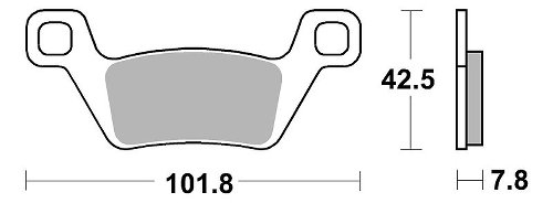 SBS Bremsbelag Offroad Sinter