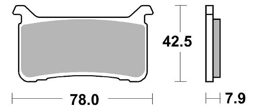 SBS Bremsbelag Street Sinter